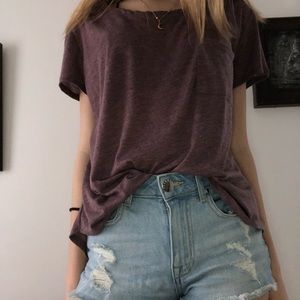 Purple tee